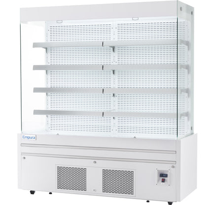 72" White Commercial Open Refrigerated Display - 40.9 cu ft
