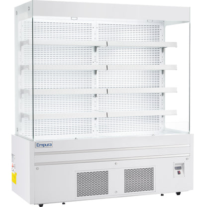72" White Commercial Open Refrigerated Display - 40.9 cu ft