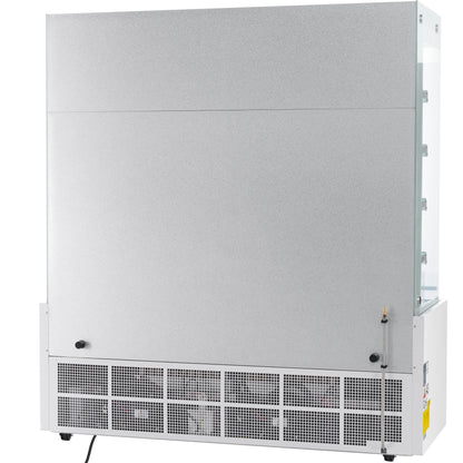 72" White Commercial Open Refrigerated Display - 40.9 cu ft