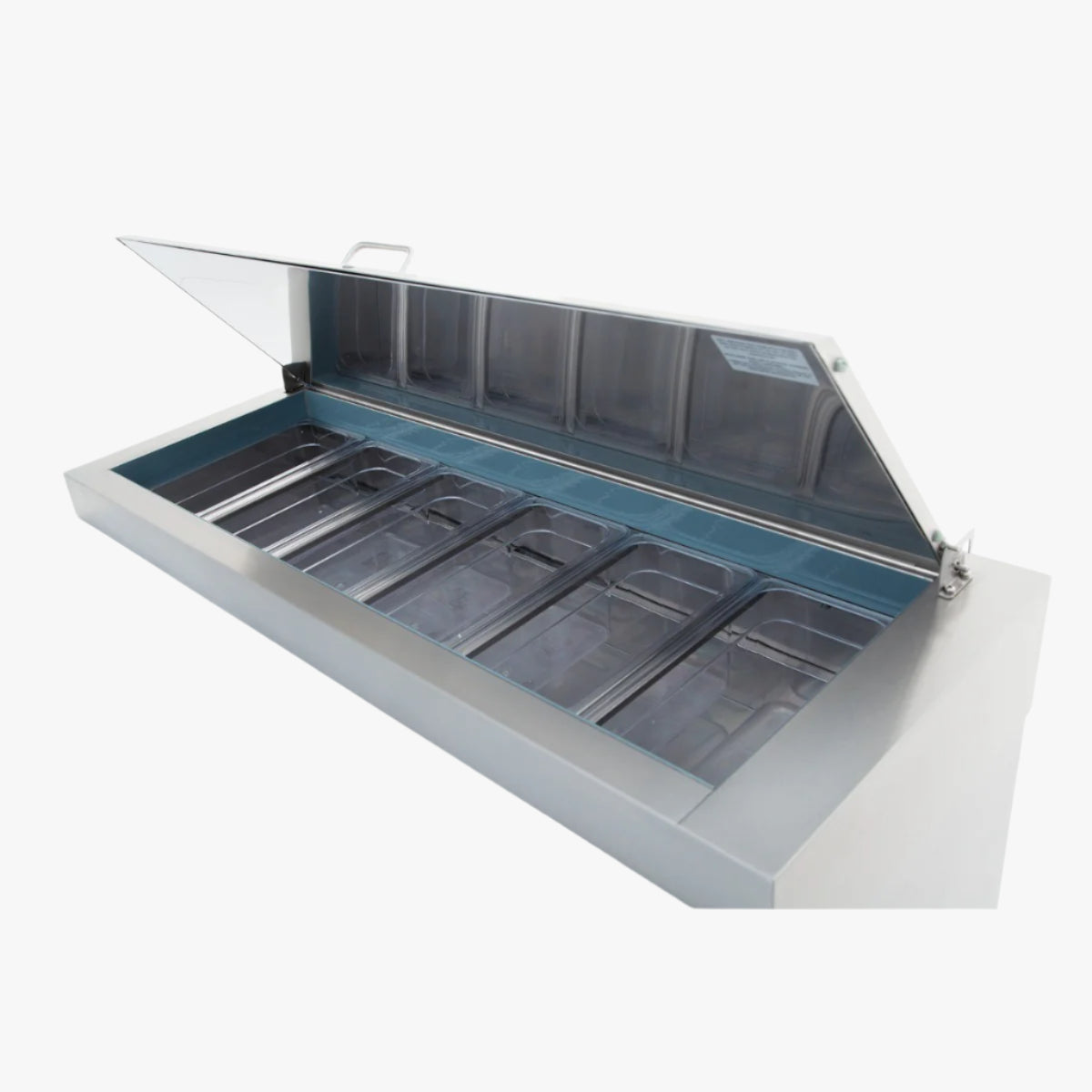 47" 1 Door Commercial Refrigerated Stainless Steel Pizza Prep Table Refrigerated Counter, Pizza Prep Table Empura