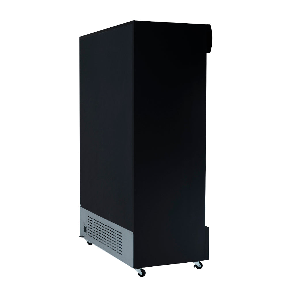 52" Black Sliding Commercial Glass Door Merchandiser Refrigerator - 42 cu ft Refrigerator, Merchandiser Empura