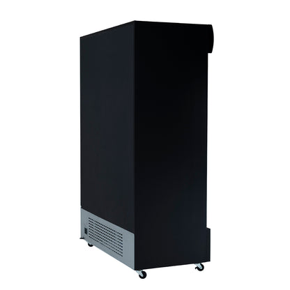 52" Black Sliding Commercial Glass Door Merchandiser Refrigerator - 42 cu ft Refrigerator, Merchandiser Empura