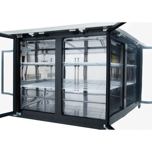 Empura E-KBB60-2-27 Back Bar Cooler, 2 swing solid doors, 58 3/4"W x 27 5/8"D x 42 1/2"H, 33-41 F temperature