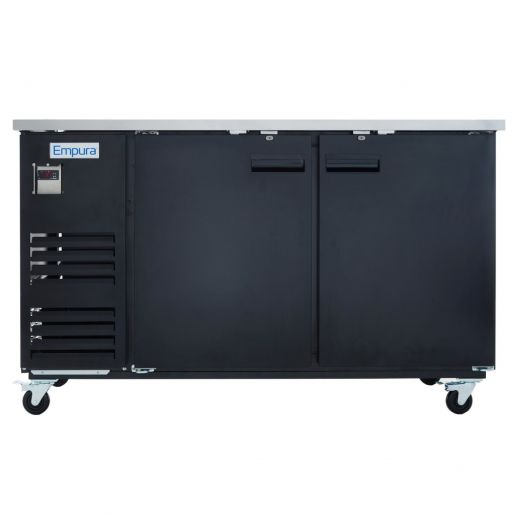 Empura E-KBB70-2-27 Back Bar Cooler, 2 swing solid doors, 69"W x 27 5/8"D x 42 1/2"H, 33-41 F temperature