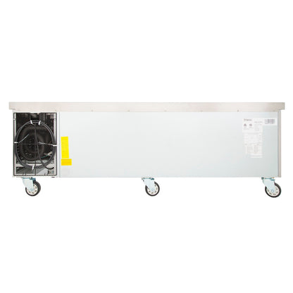 74" 4 Drawer Refrigerated Commercial Chef Base - 12" Depth Pan Equipment Stand, Refrigerated Base Empura