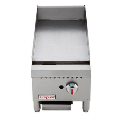 13" Heavy Duty Commercial Countertop Gas Griddle with Manual Controls - 30,000 BTU Griddle, Gas, Countertop Empura