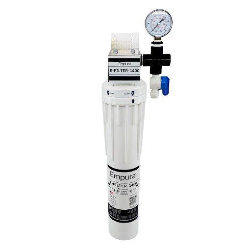 Water Filtration System for Commercial Ice Machines & Coffee Brewers – 2 GPM, 0.5 Micron, Scale Inhibitor, 1,400 lbs Daily Output, NSF