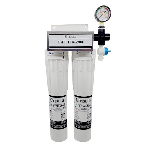 Water Filtration System for Commercial Ice Machines – 4 GPM, 0.5 Micron, Scale Inhibitor, 2,000 lbs Daily Output, NSF
