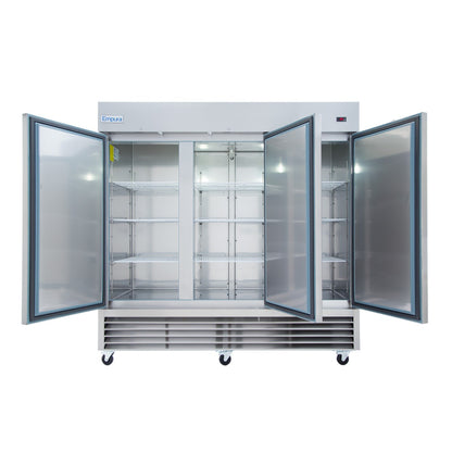 81" Commercial 3 Door Reach-In Freezer Freezer, Reach-In Empura
