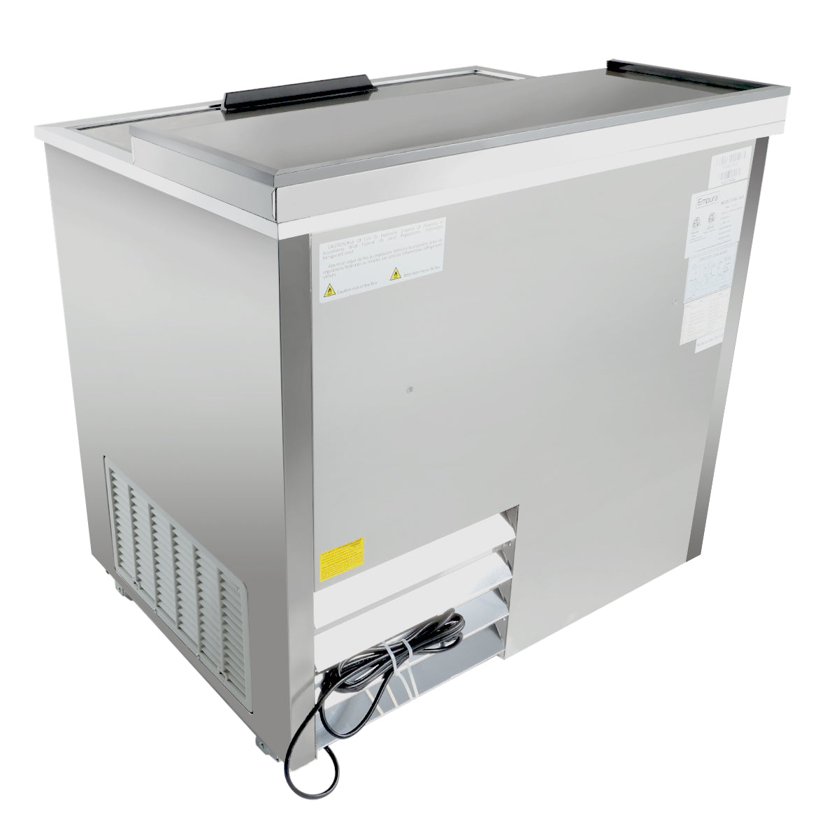 37" Stainless Steel Commercial Horizontal Bottle Cooler