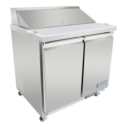 36" 2 Door Commercial Refrigerated Sandwich and Salad Prep Table