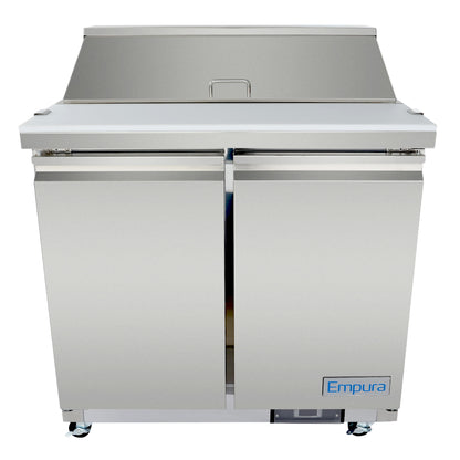 36" 2 Door Commercial Refrigerated Sandwich and Salad Prep Table