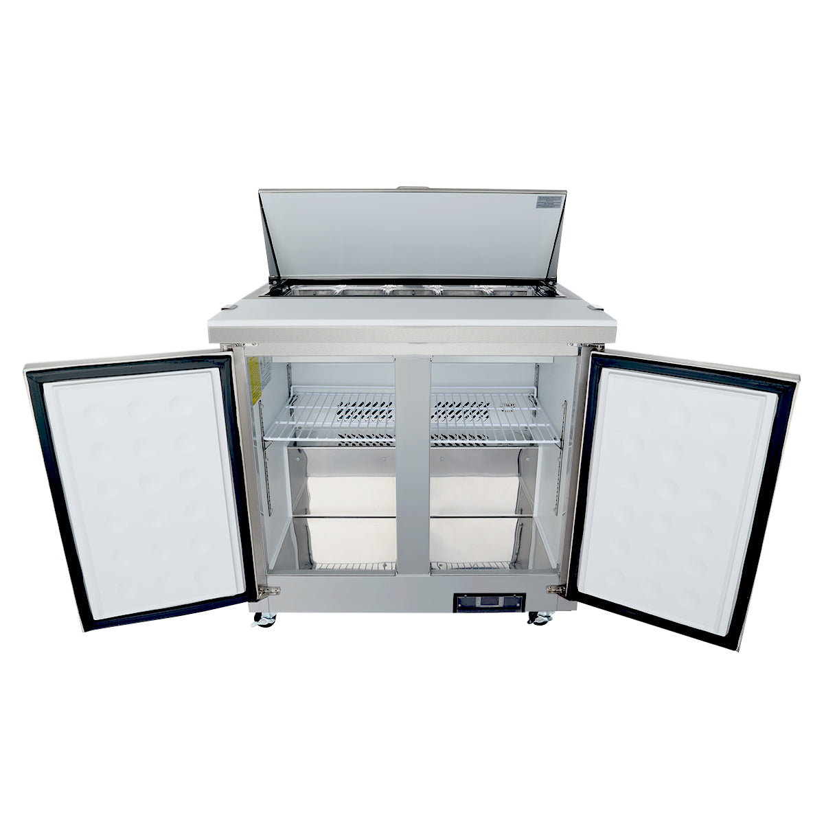 36" 2 Door Commercial Refrigerated Sandwich and Salad Prep Table