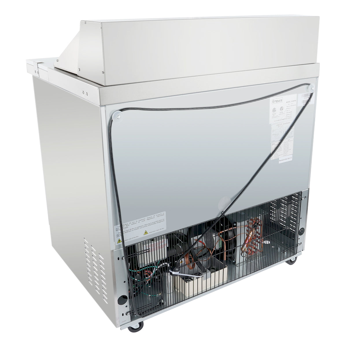 36" 2 Door Commercial Refrigerated Sandwich and Salad Prep Table