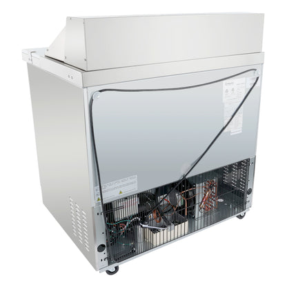 36" 2 Door Commercial Refrigerated Sandwich and Salad Prep Table