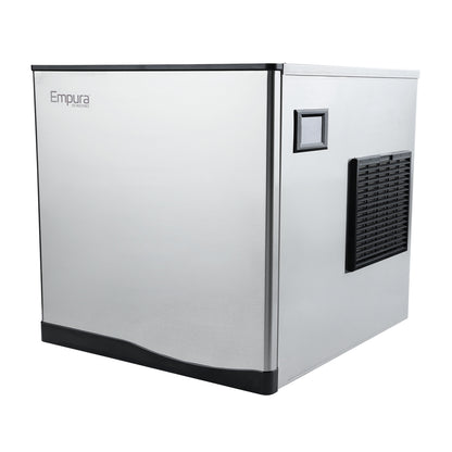 23" Air Cooled Commercial Half Cube Ice Machine - 350 lb. Ice Maker, Cube-Style Empura