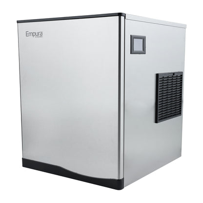 23" Air Cooled Commercial Half Cube Ice Machine - 525 lb. Ice Maker, Cube-Style Empura