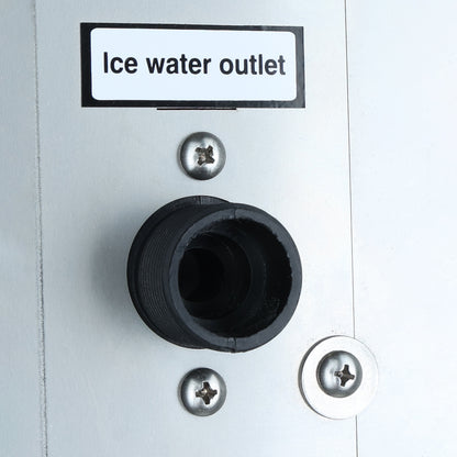 23" Air Cooled Commercial Half Cube Ice Machine with 308lb. Ice Storage Bin - 350 lb. Ice Maker with Bin, Cube-Style Empura