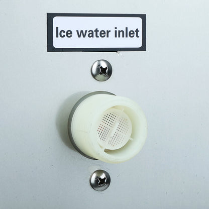 23" Air Cooled Commercial Half Cube Ice Machine with 308lb. Ice Storage Bin - 350 lb. Ice Maker with Bin, Cube-Style Empura