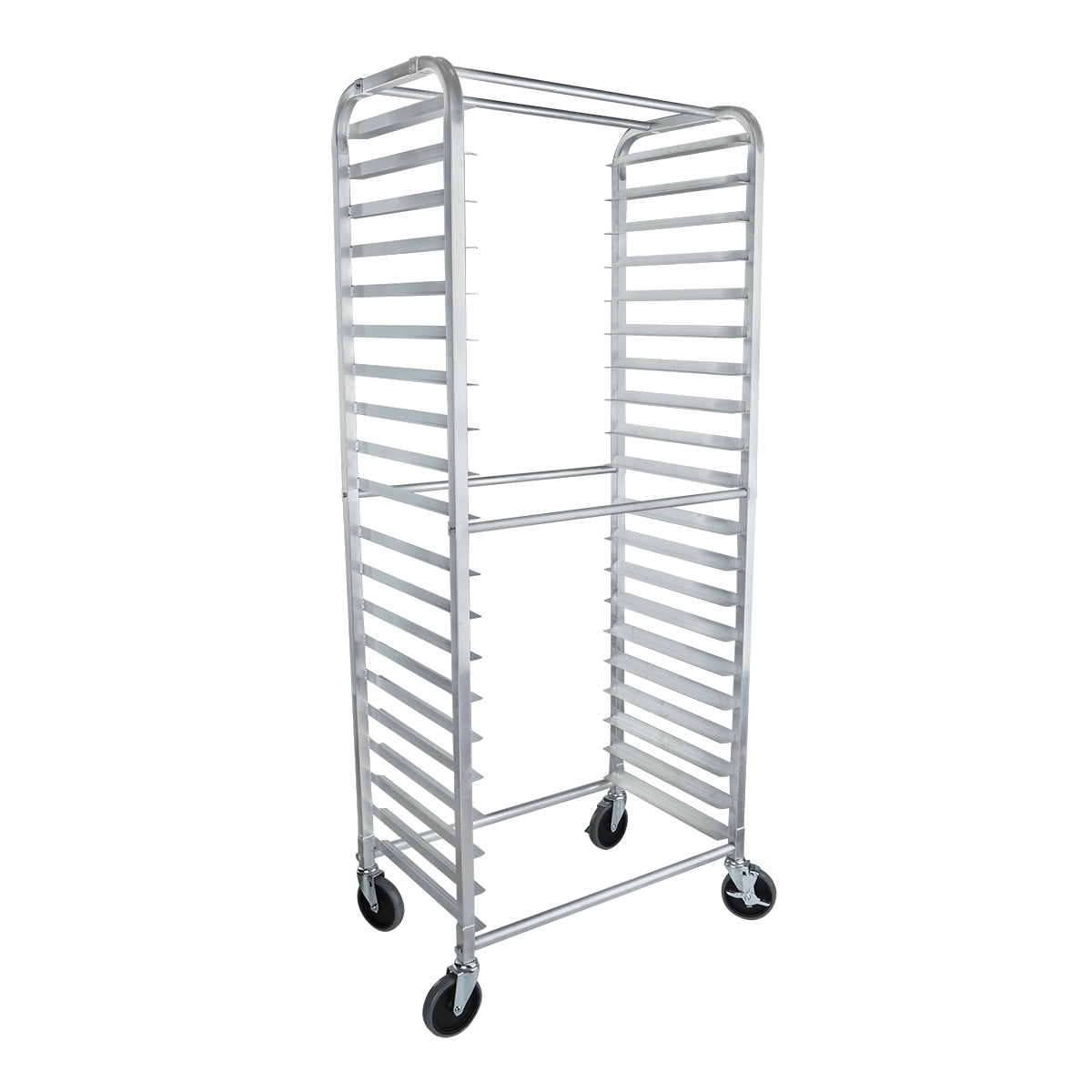 20 Pan End Load Aluminum Commercial Undercounter Bun / Sheet Pan Rack ...