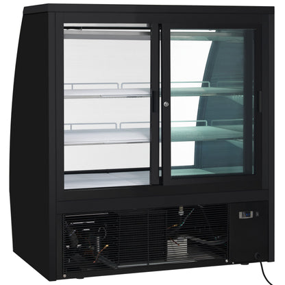 48" Curved Glass Refrigerated Deli Display Case