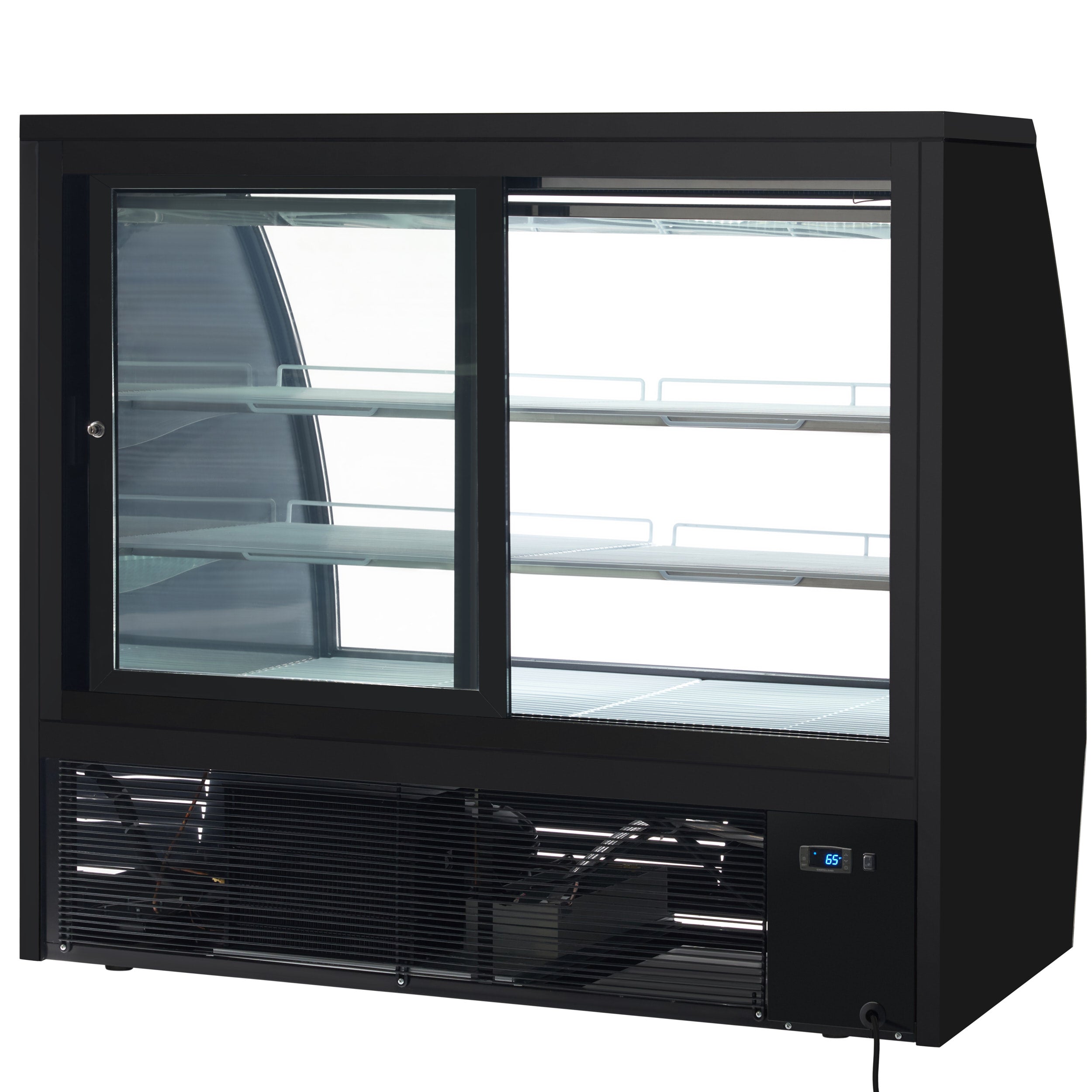 59" Curved Glass Refrigerated Deli Display Case