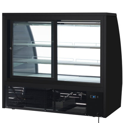 59" Curved Glass Refrigerated Deli Display Case