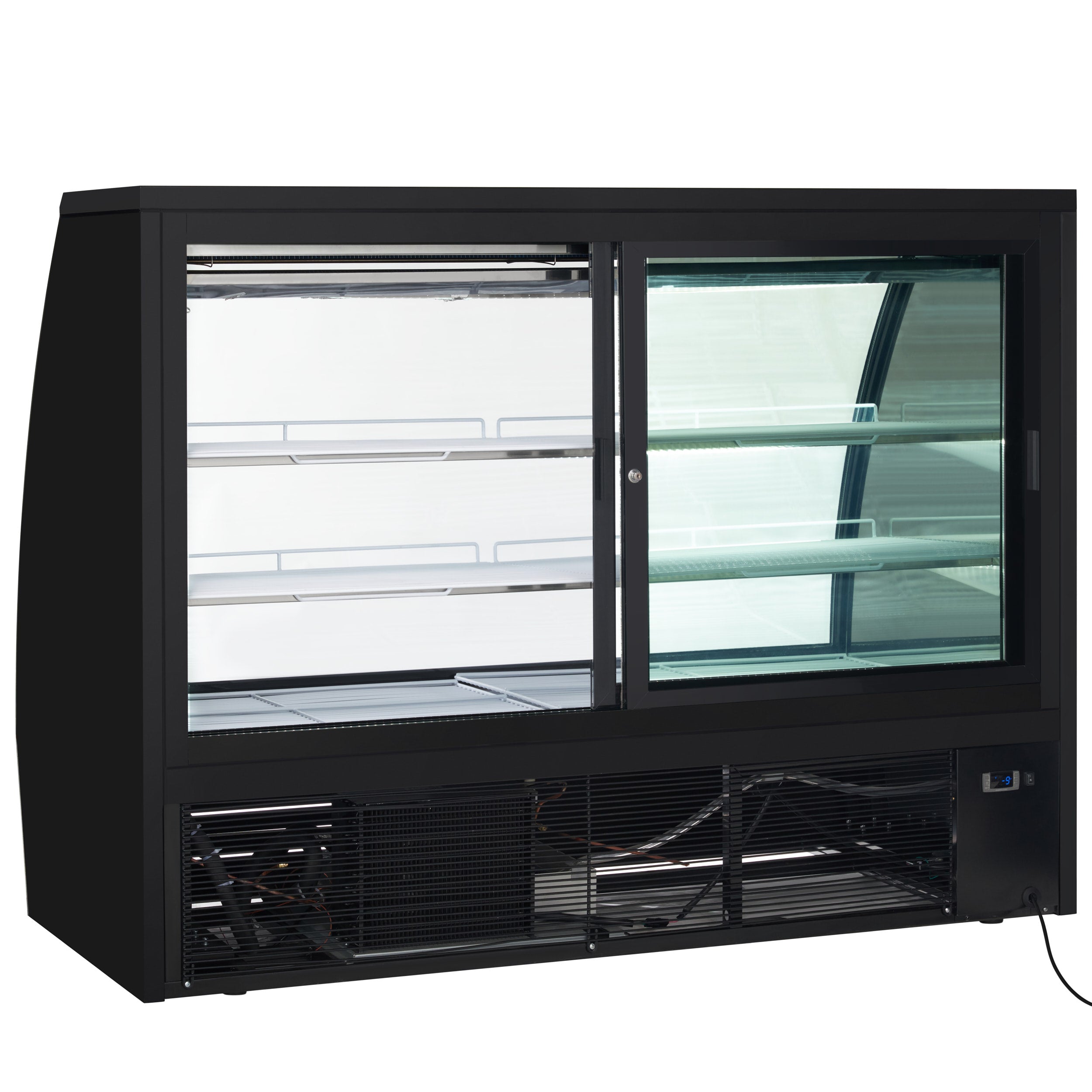 72" Curved Glass Refrigerated Deli Display Case