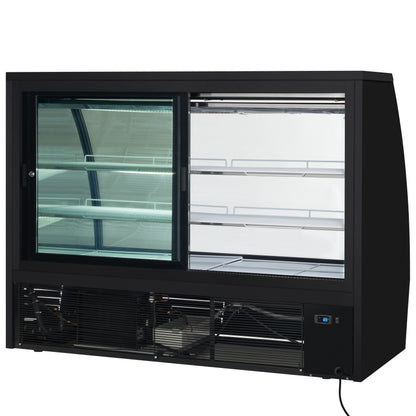 72" Curved Glass Refrigerated Deli Display Case