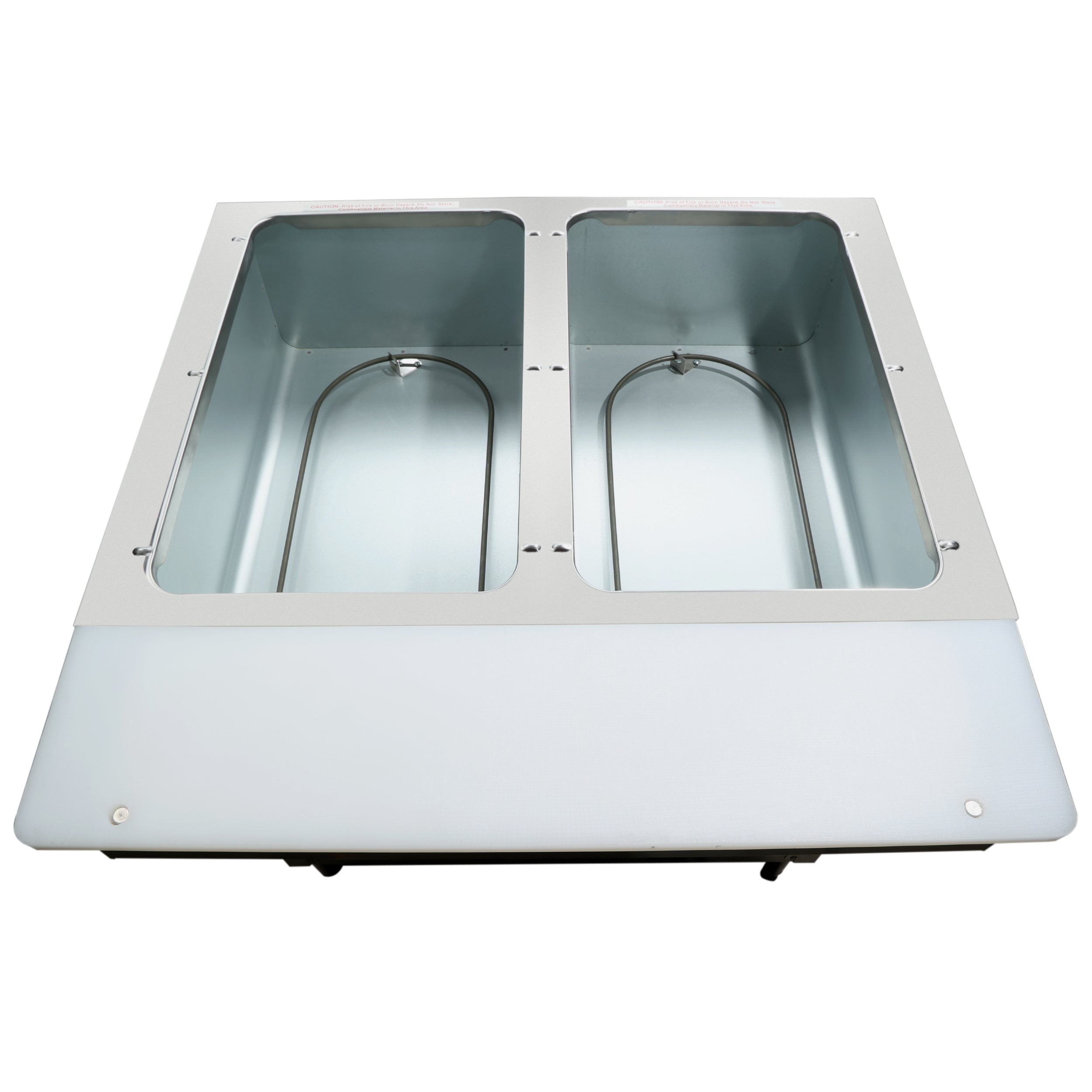 Two Pan Open Well Stainless Steel Electric Steam Table - 120V