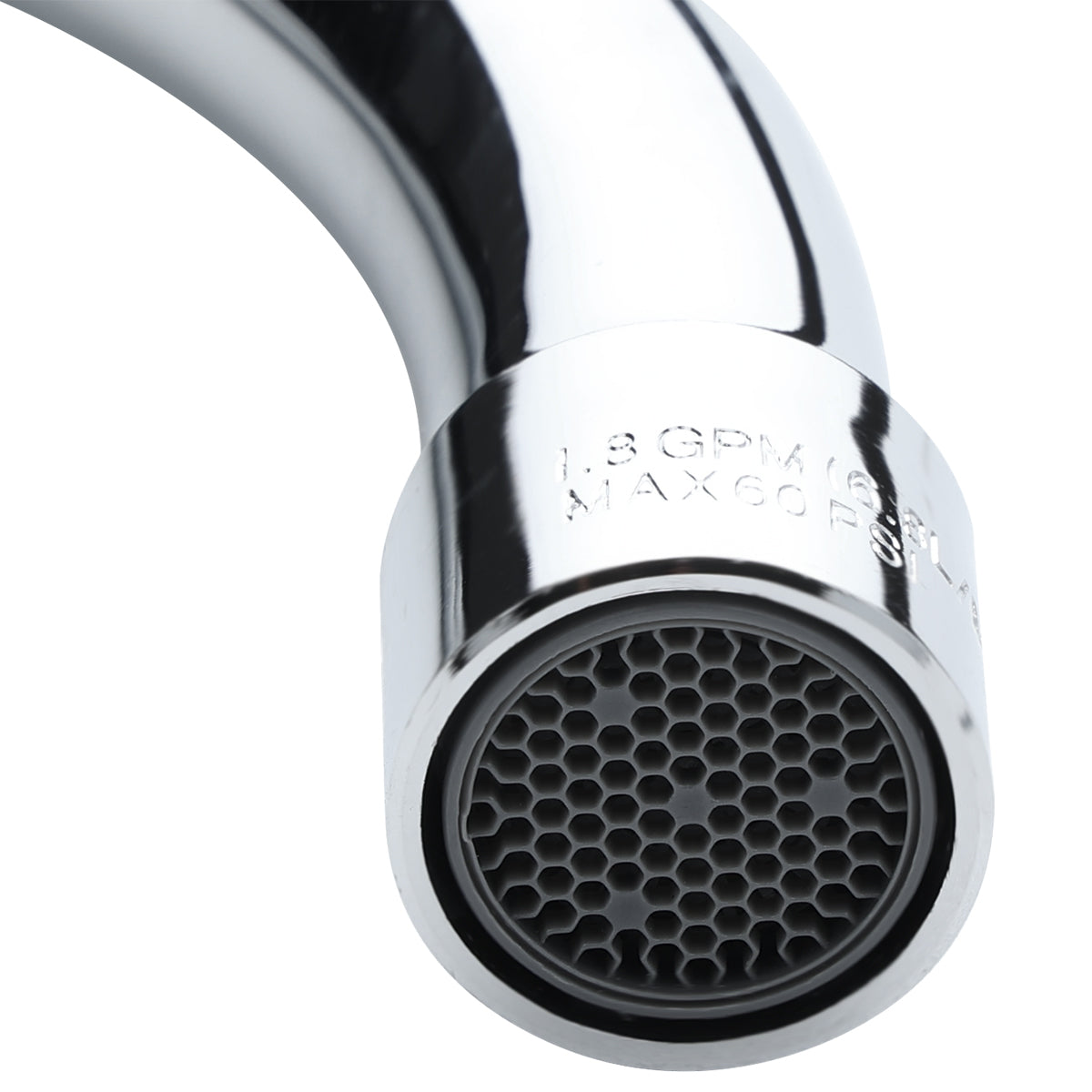 Deck-Mounted Commercial Faucet with 4" Centers and 6" Swivel Gooseneck Spout, NSF Faucet, Deck Mount Empura