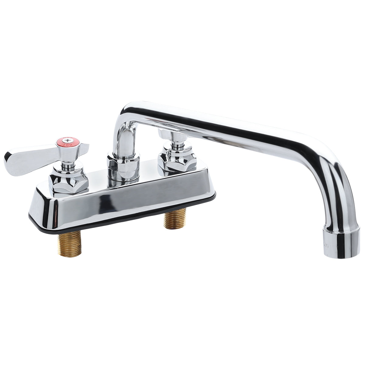 Deck-Mounted Commercial Faucet with 4" Centers and 12" Swing Spout, NSF Faucet, Deck Mount Empura