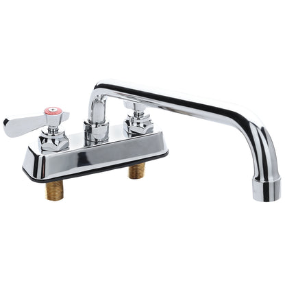 Deck-Mounted Commercial Faucet with 4" Centers and 12" Swing Spout, NSF Faucet, Deck Mount Empura