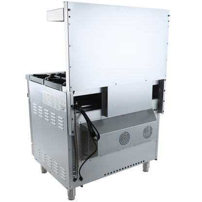 36" 6 Burner Commercial Liquid Propane Range with Convention Oven Base - 211,000 BTU Range, 36" Restaurant, Gas Empura