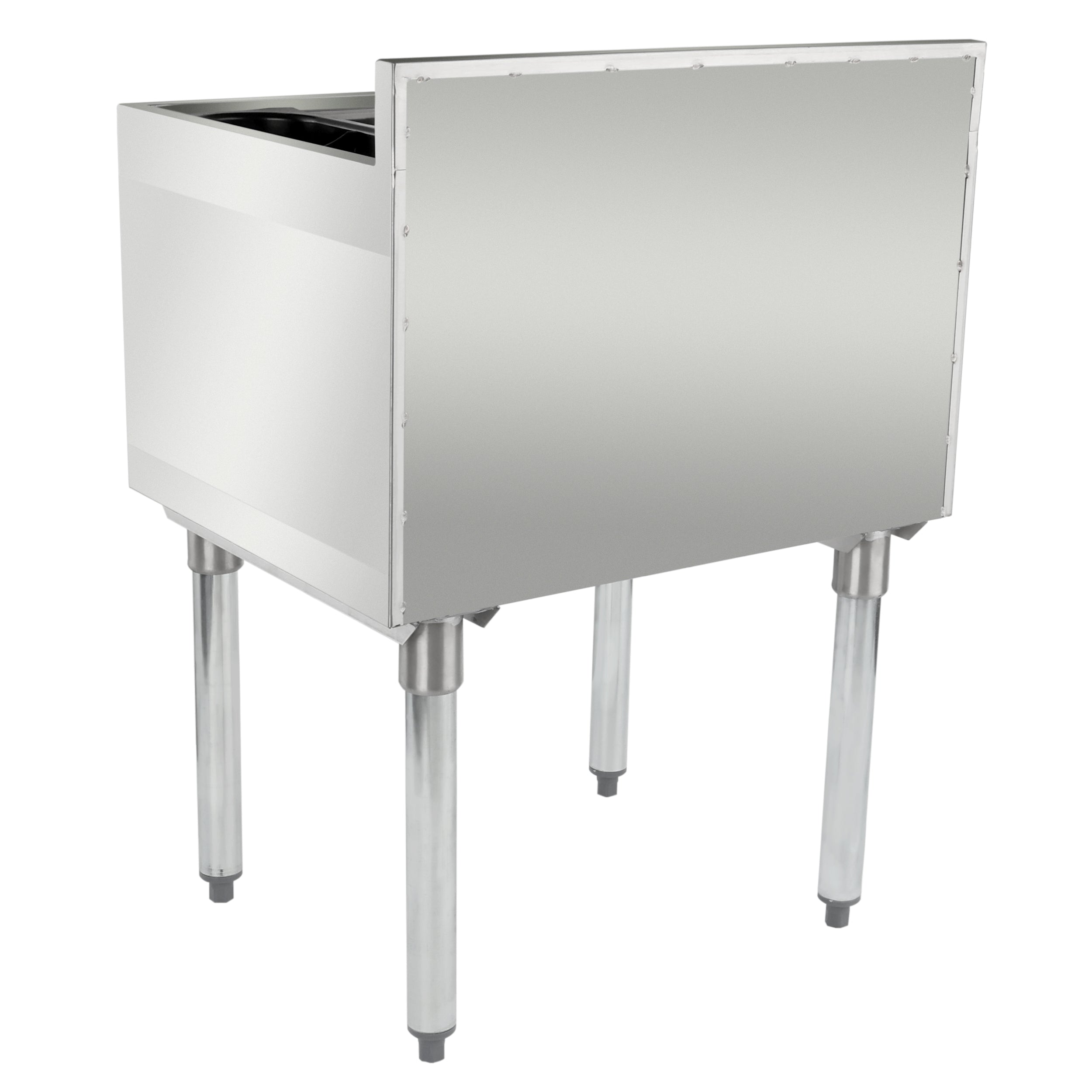 24" x 18.5" Stainless Steel Commercial Underbar Ice Bin, NSF