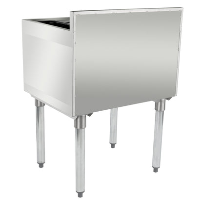 24" x 18.5" Stainless Steel Commercial Underbar Ice Bin, NSF