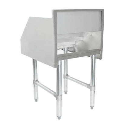 18" Five-Tiered Stainless Steel Commercial Liquor Display Rack, NSF Underbar Bottle Storage Display Unit Empura