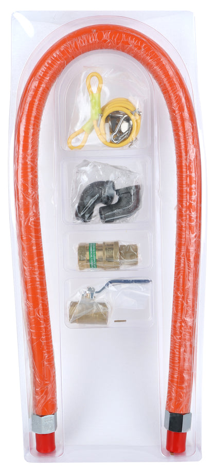 48" Mobile Gas Connector Hose Kit with Quick Disconnector Gas Connector Hose Kit / Assembly Empura