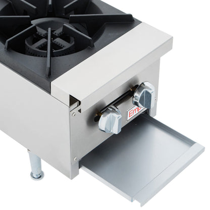 12" 2 Burner Commercial Gas Heavy Duty Countertop Hot Plate - 60,000 BTU