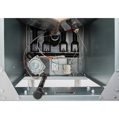 50 lb. Liquid Propane Commercial Stainless Steel Floor Fryer - 120,000 BTU Fryer, Gas, Floor Model, Full Pot Empura