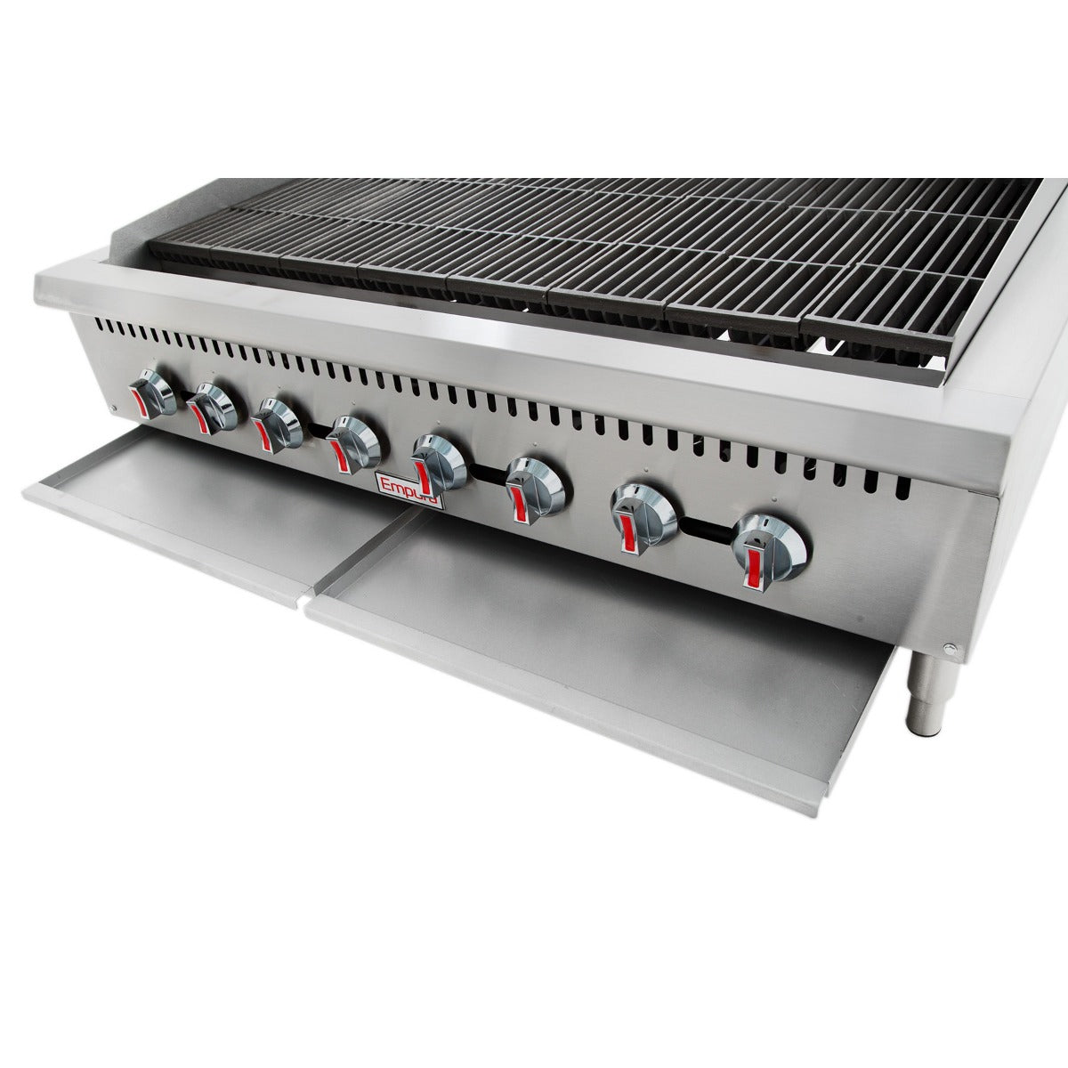 Empura ECB-48 48" Heavy Duty Stainless Steel Gas Charbroiler, 160,000 BTU