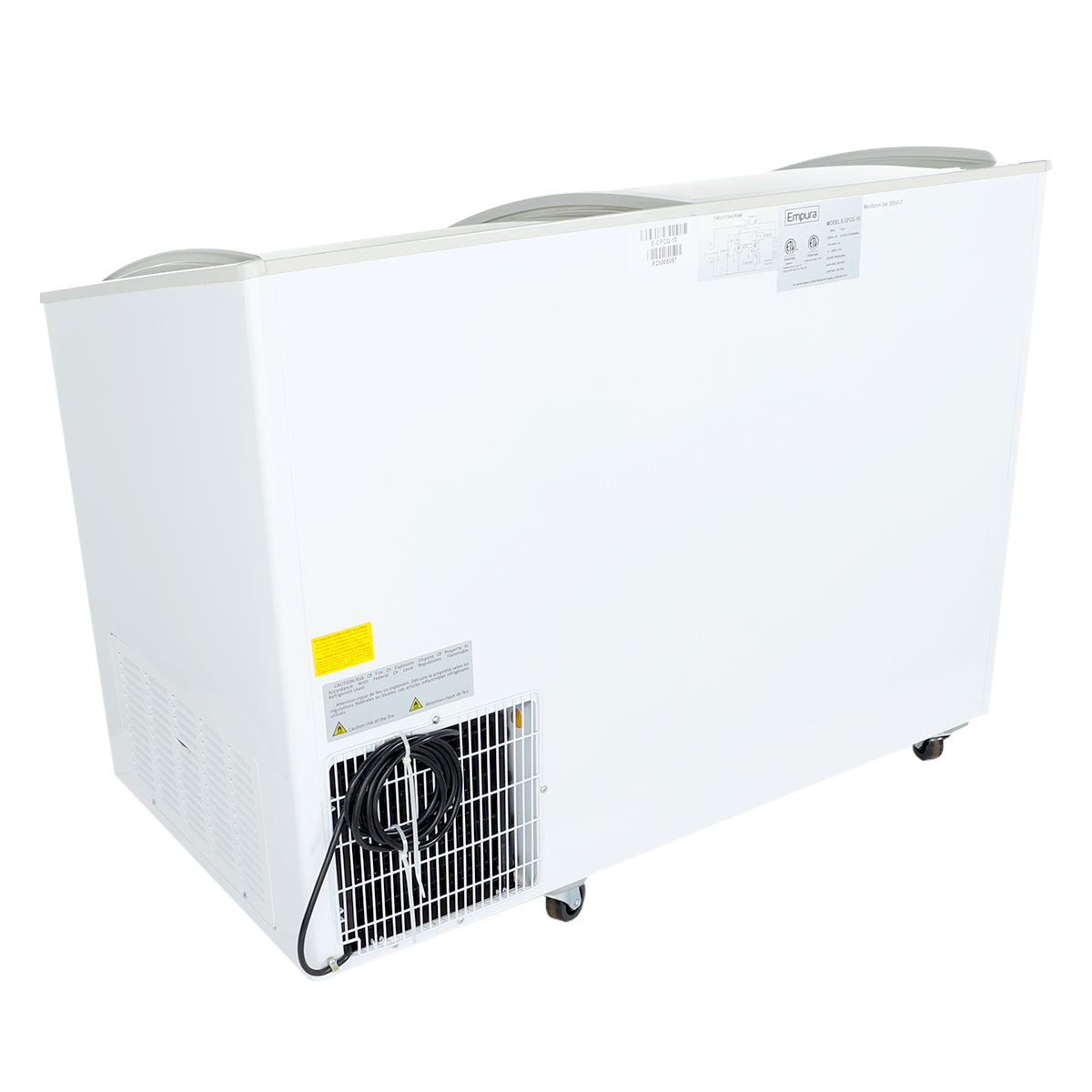 47" Commercial Curved Top Display Freezer - 9.7 cu. ft. Capacity