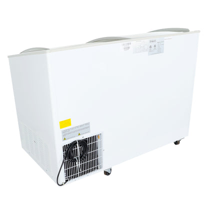 47" Commercial Curved Top Display Freezer - 9.7 cu. ft. Capacity