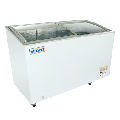 55" Commercial Curved Top Display Freezer - 11.8 cu. ft. Capacity