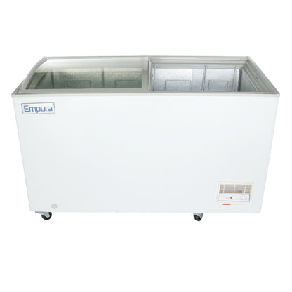 55" Commercial Curved Top Display Freezer - 11.8 cu. ft. Capacity