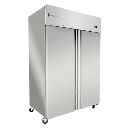 54" Commercial Stainless Steel 2 Door Reach-In Freezer