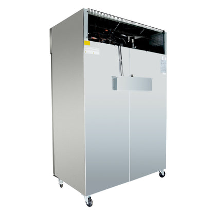 54" Commercial Stainless Steel 2 Door Reach-In Freezer
