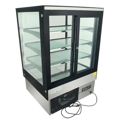 35" Stainless Steel Refrigerated Commercial Bakery Display Case