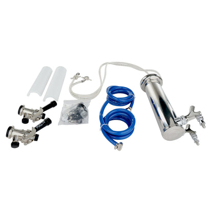 2-Faucet Draft Beer Tower Kit - Compatible with Empura E-KDD Series