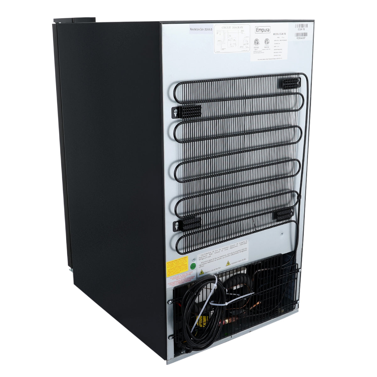 26" Countertop Black Swing Commercial Glass Door Merchandiser Refrigerator - 7 cu ft